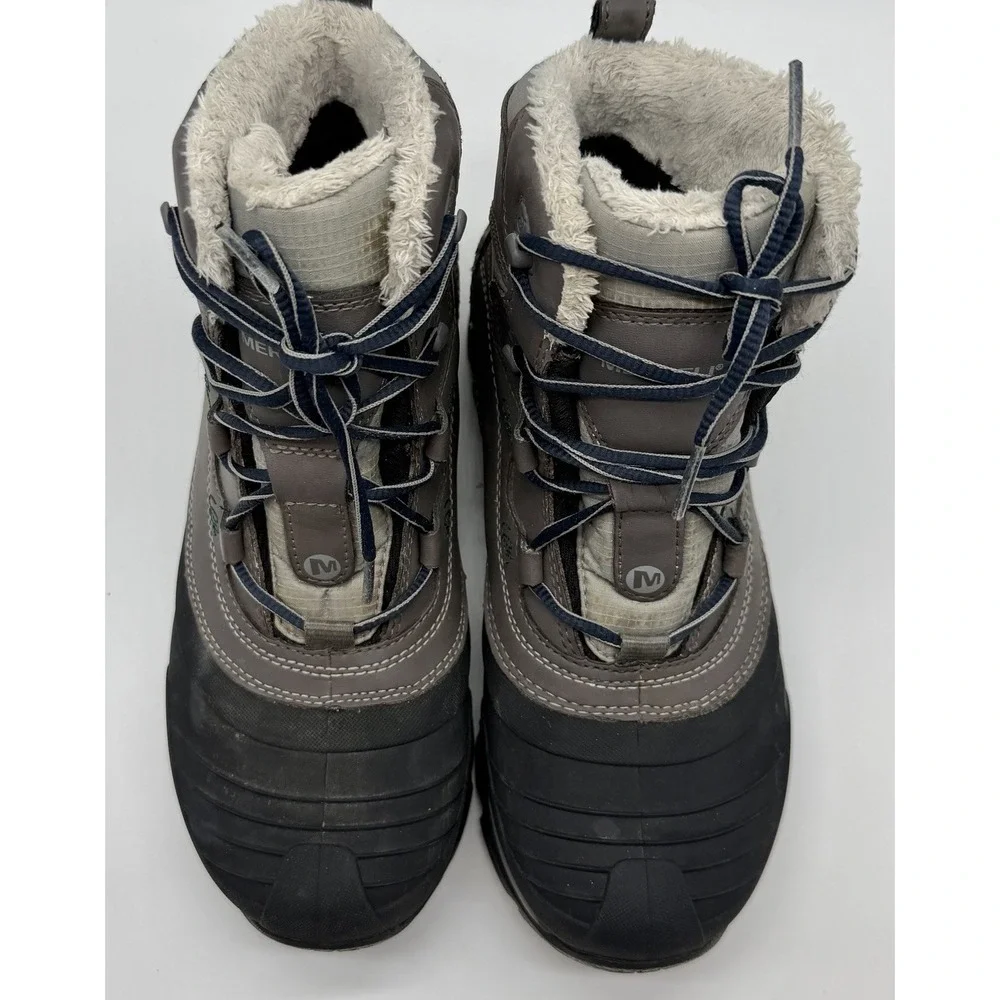 Merrell‎ Mid Boots Women's 7.5 M Charcoal SnowBound Waterproof Insulated Winter